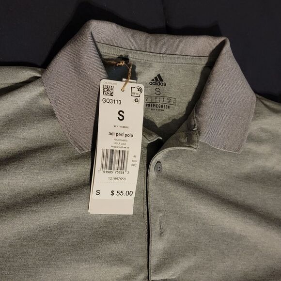 adidas Adi Performance Heather Golf Polo - Picture 3 of 5